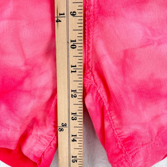R13 Damon Pleated Shorts Fuchsia Corduroy Tie Dye Women 25 Baggy Relaxed Slouchy - Picture 8 of 16